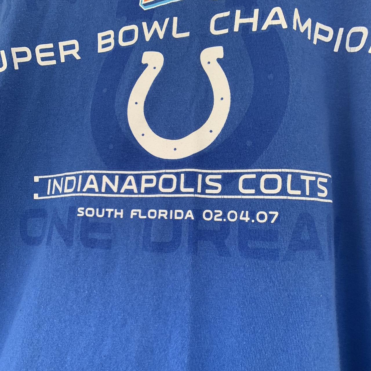 Vintage 07' Indianapolis Colts super bowl champions - Depop