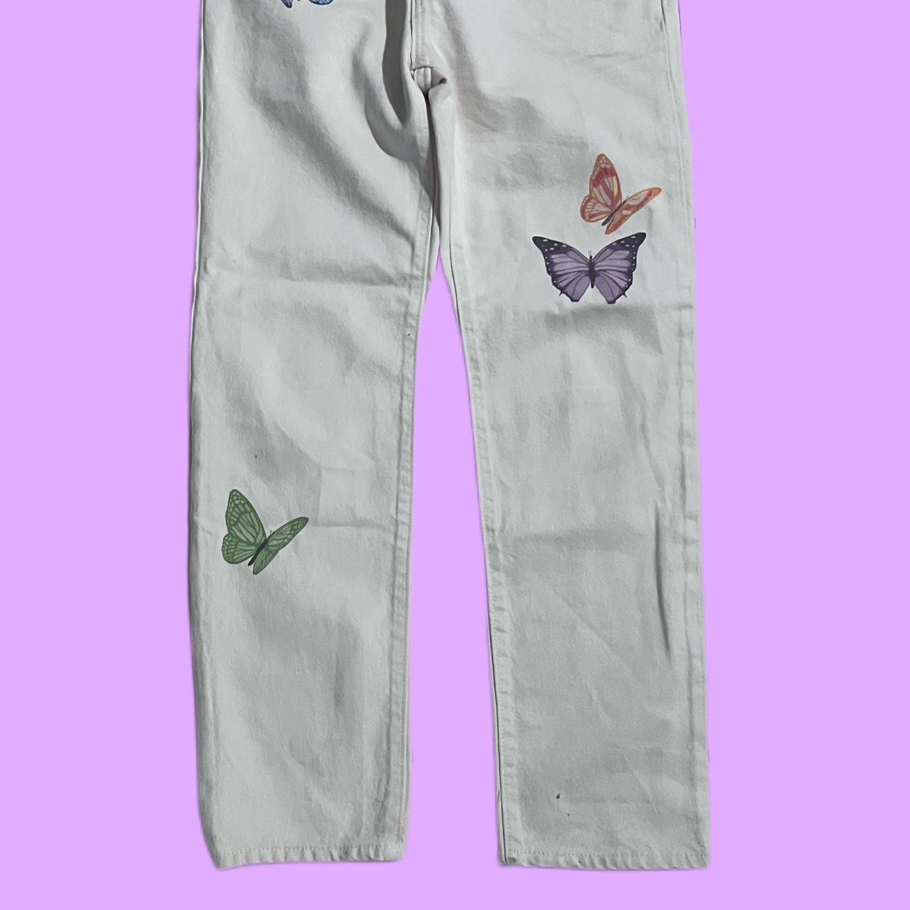 Levis butterfly Jeans, I never wore them they are... Depop