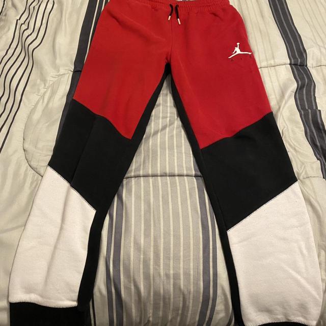 Jordan Open Legs Sweatpants Size XXL Good - Depop