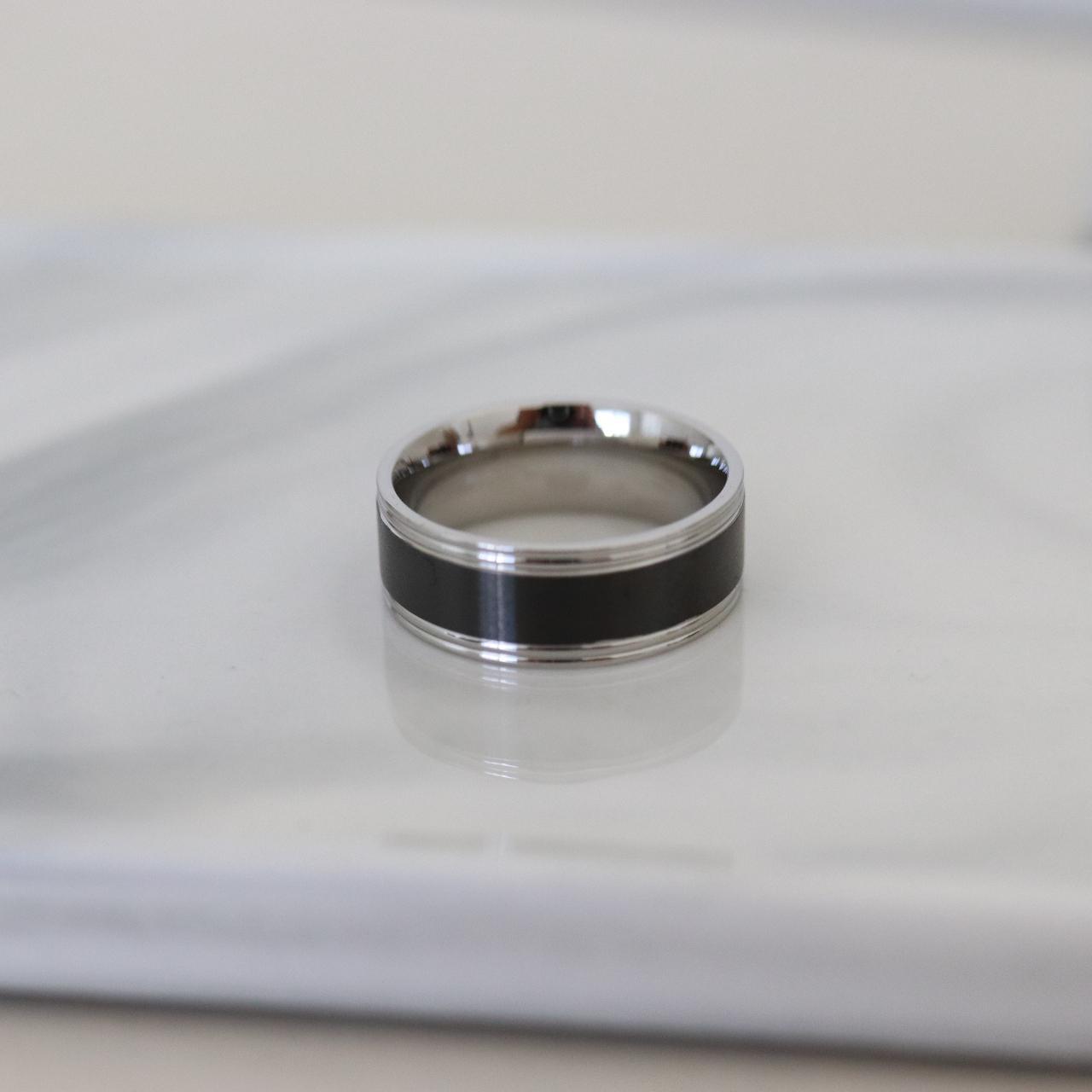 Stainless steel ring on sale blanks