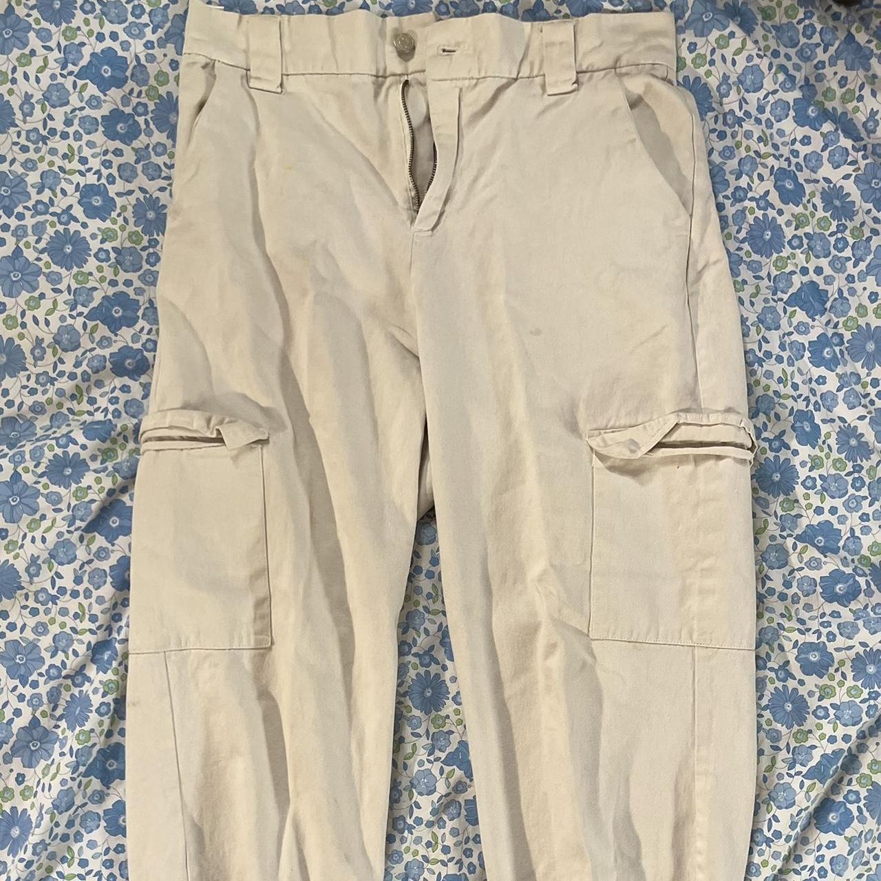 PacSun Women's Pants Cream/Tan L – Cream PacSun cargo pants