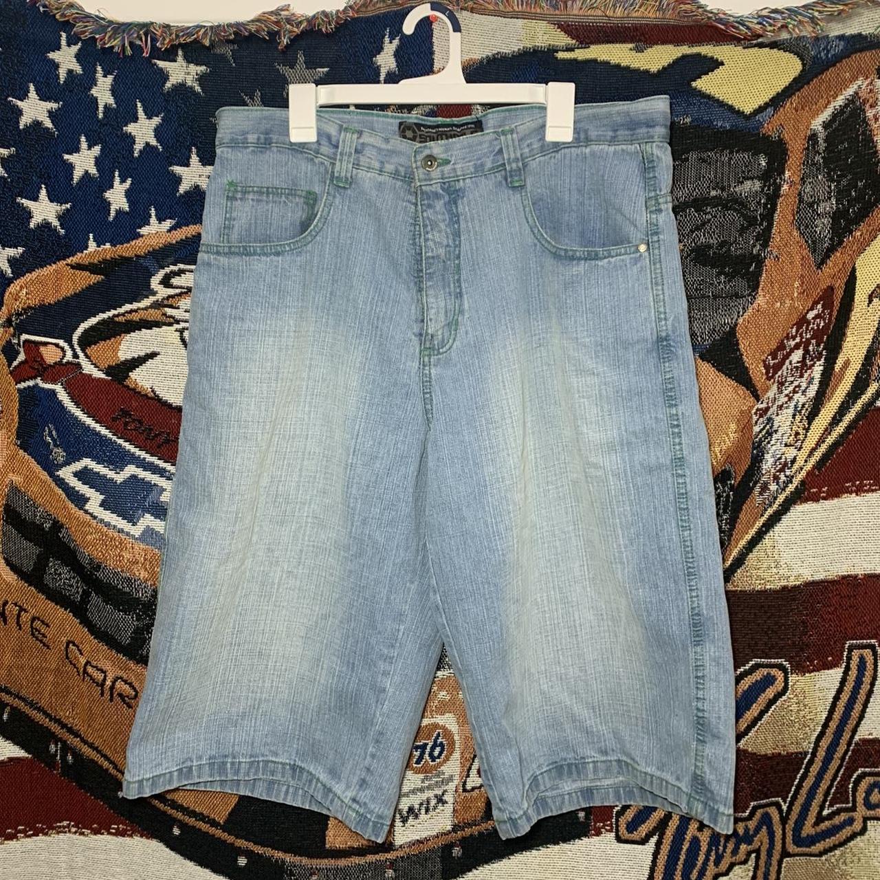 Beautiful vintage y2k faded south pole Jean shorts... - Depop