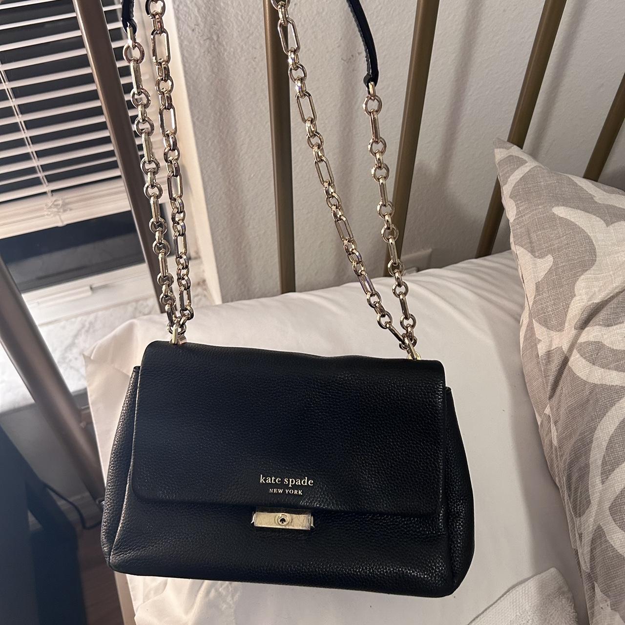 Kate Spade Purse with gold chain strap. Leopard - Depop