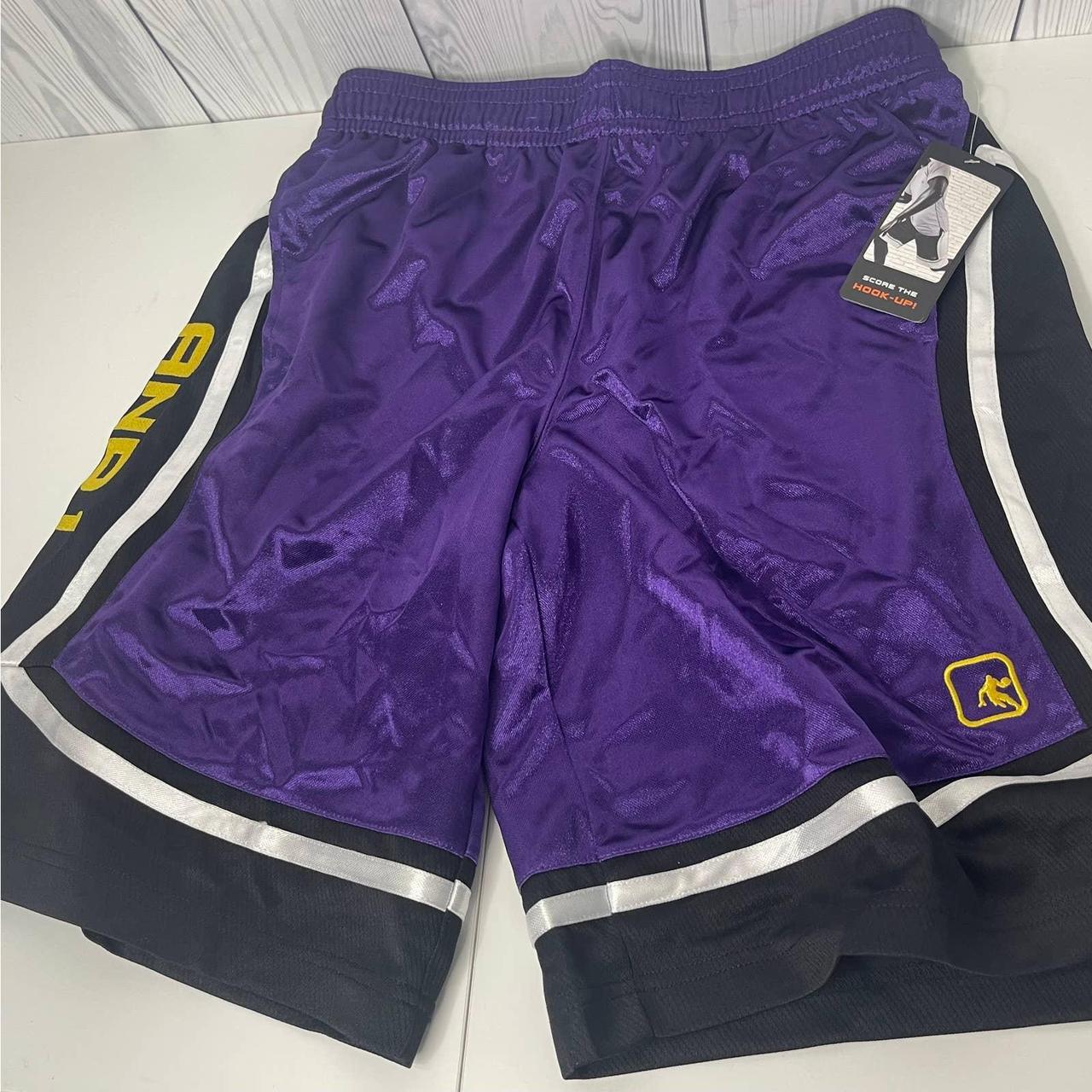 AND1 Basketball Shorts Mens Medium Purple Dazzle Depop