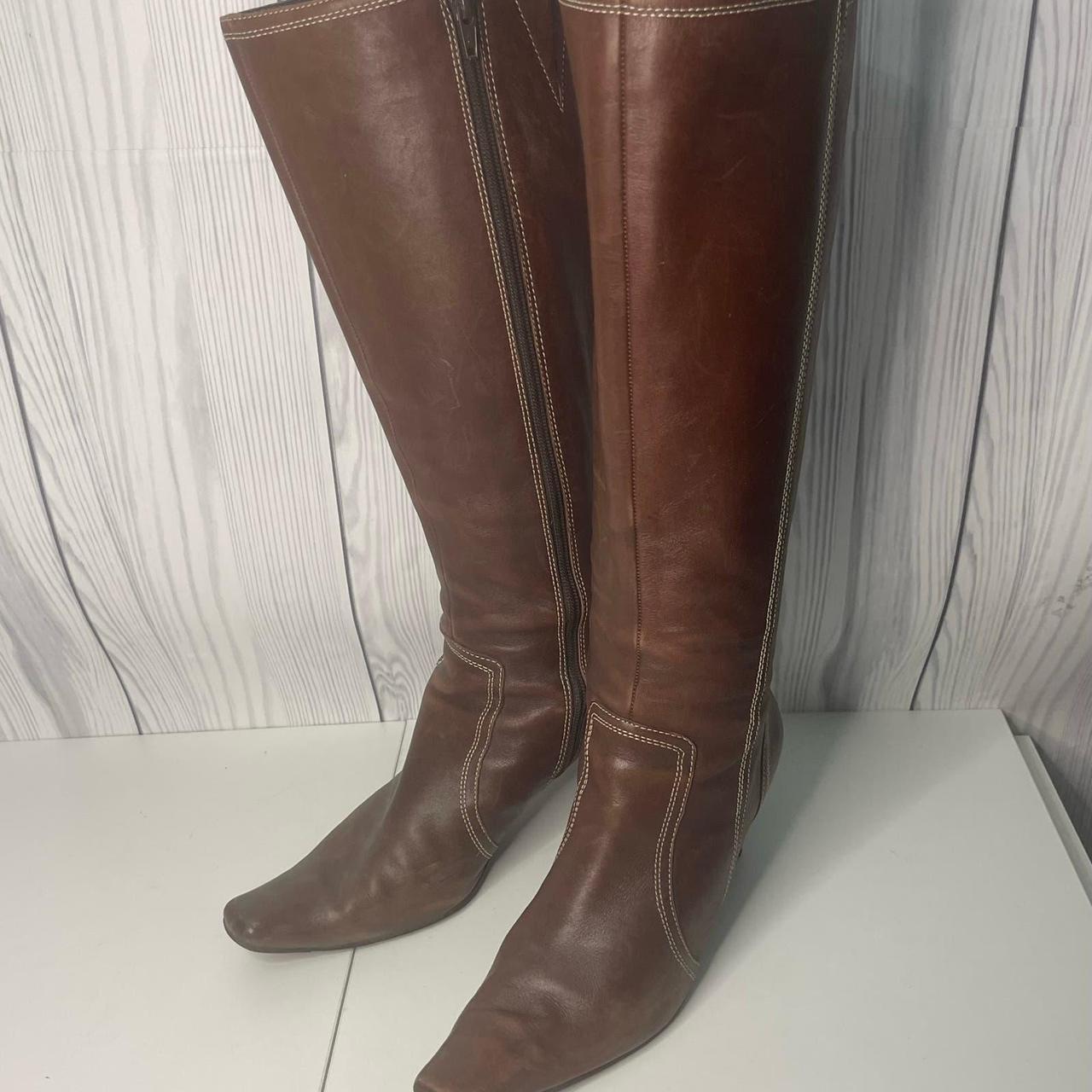 Anne klein hotsell boots brown