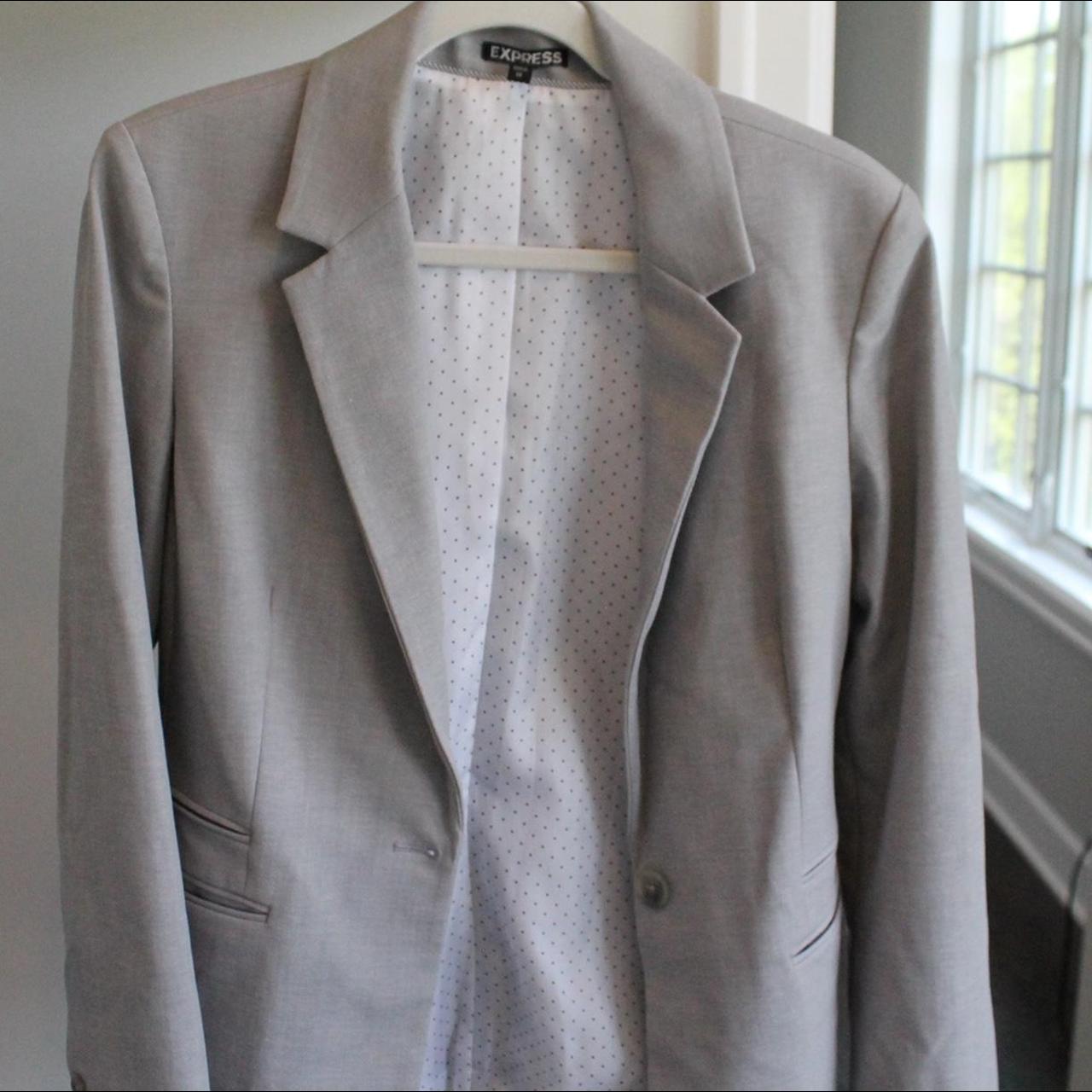 Express Women's Grey Jacket Depop