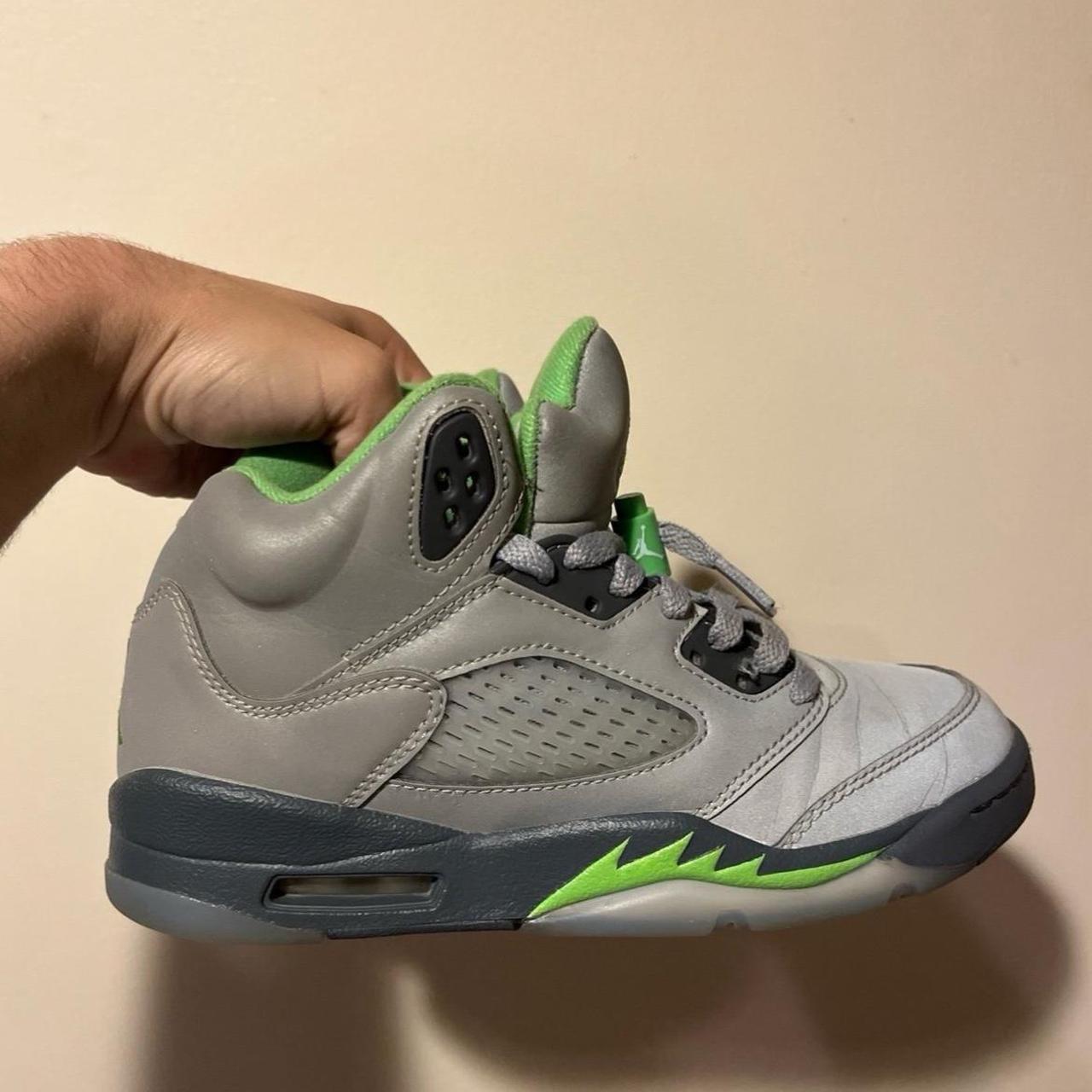 Air Jordan 5 green bean Air Jordan 5 Retro Green. Depop