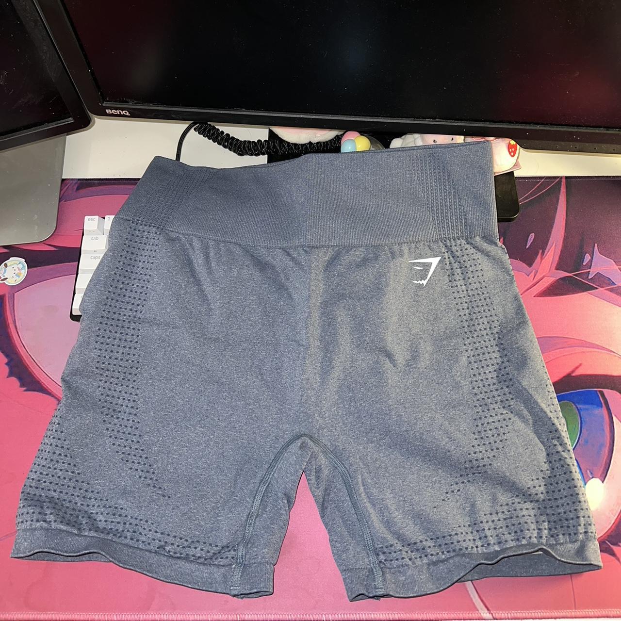 Gymshark Vital Seamless 2 0 Shorts Evening Blue Marl Depop   P0 