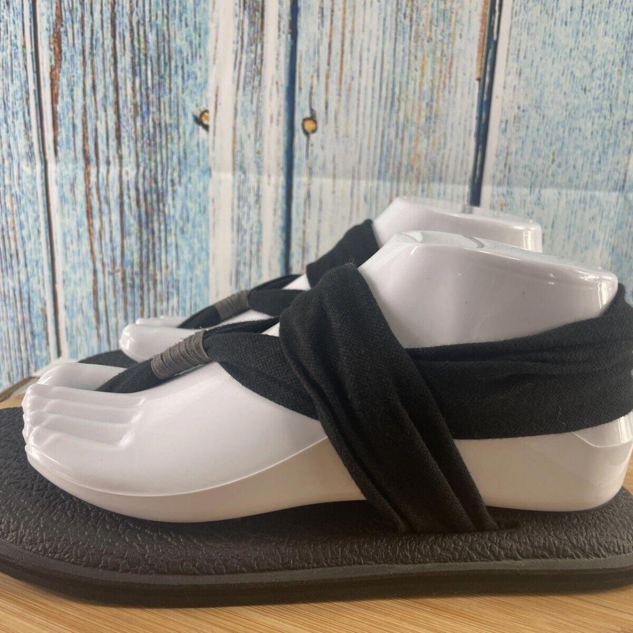 Sanuk Yoga Mat Sling 2 Black Sandal Flip Flops