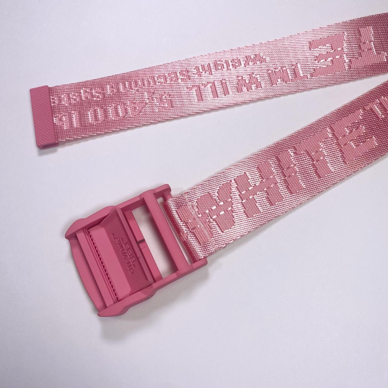 Off white sale pink industrial belt