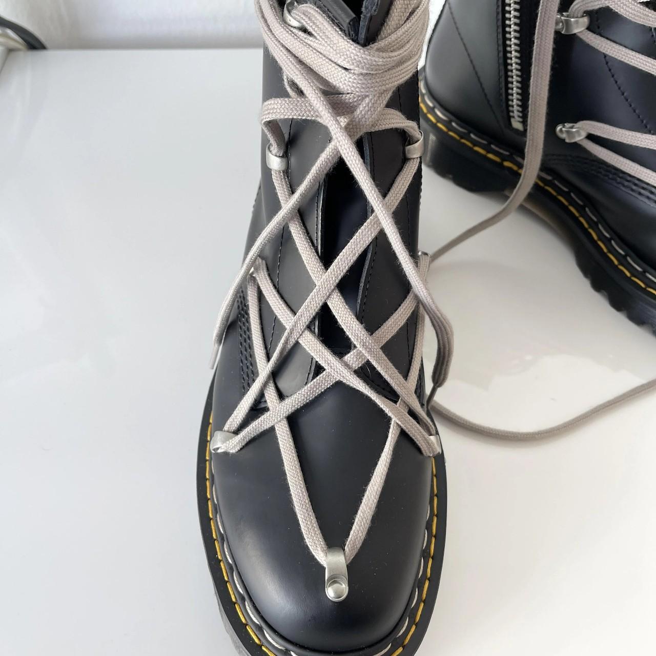 Rick Owens X Dr Martens 1460 bex boots Size... - Depop