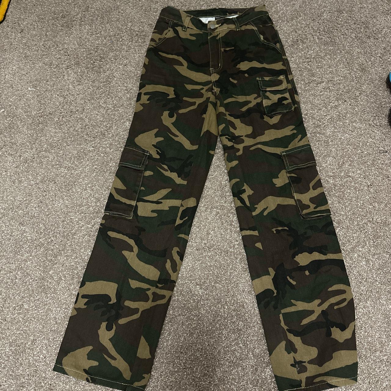 Baggy Camo cargo pants #camo #baggy #cargo... - Depop