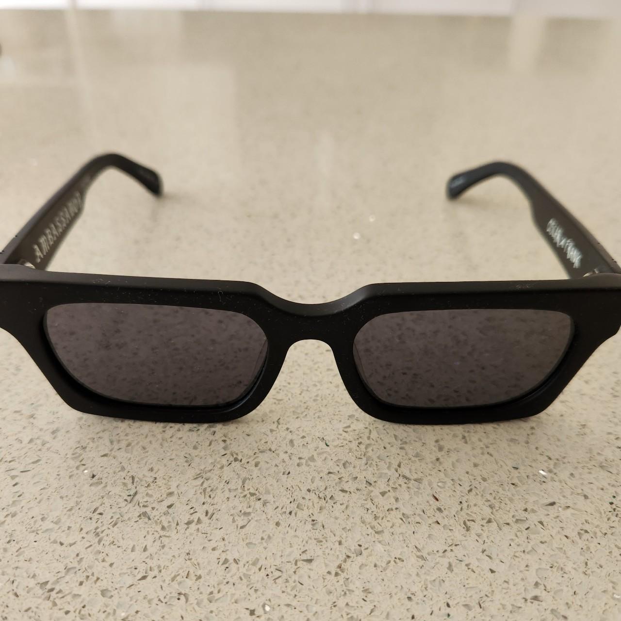 OXF Oscar Frank Unisex Sunglasses Matt Black Depop