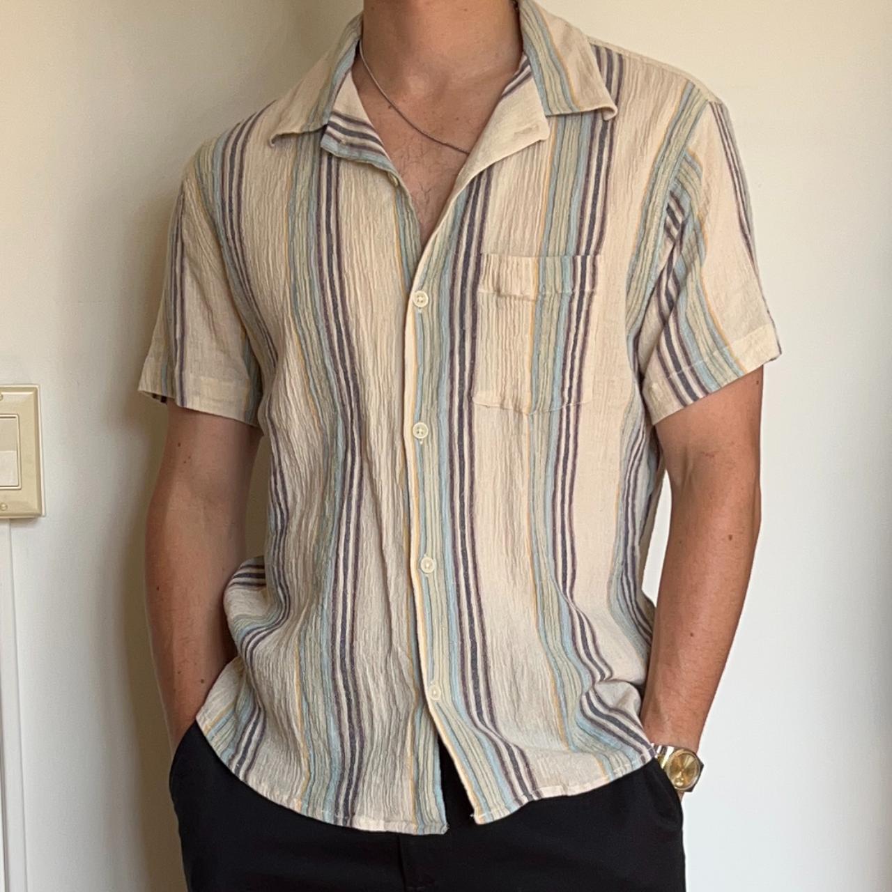 Corridor Men's White and Cream Shirt