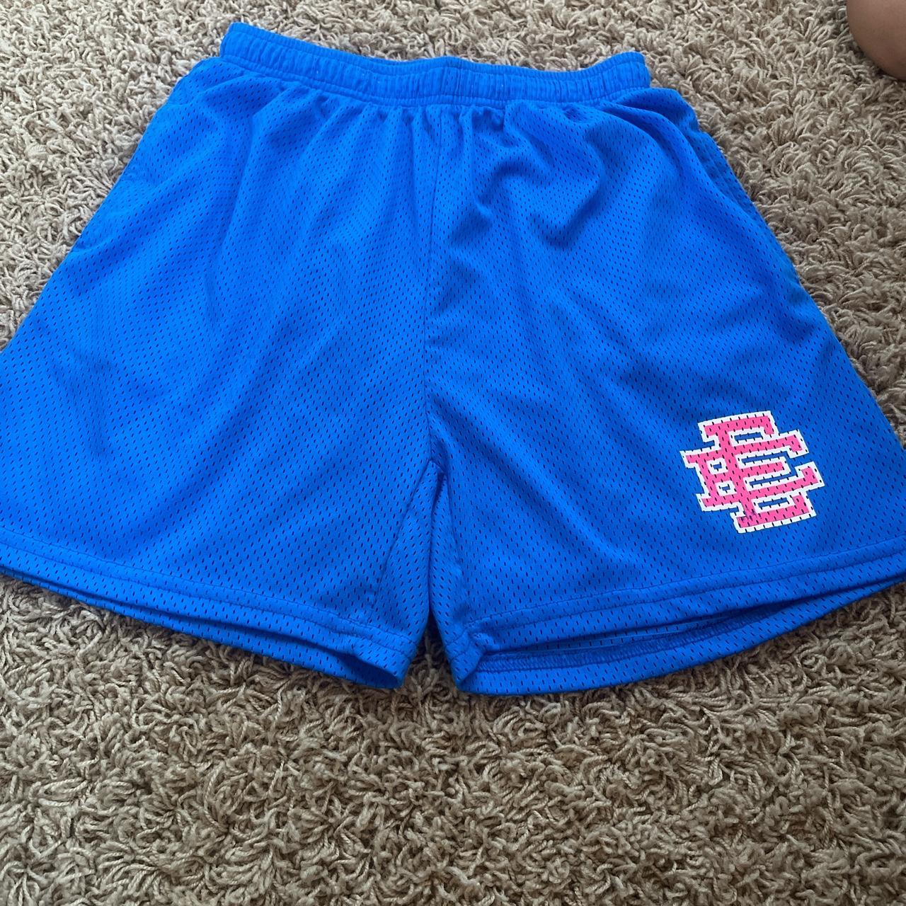 Blue Eric Emanuel shorts 4 inch in seam brand new... - Depop