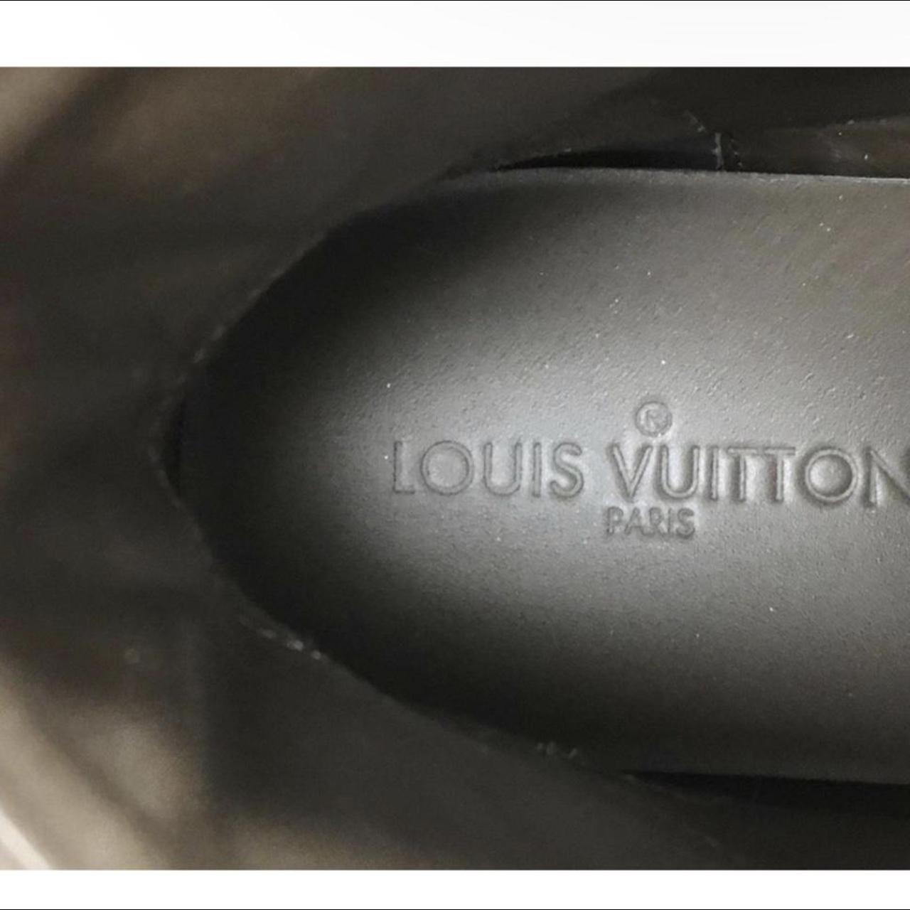 Brown Louis Vuitton high top sneakers Used- has - Depop