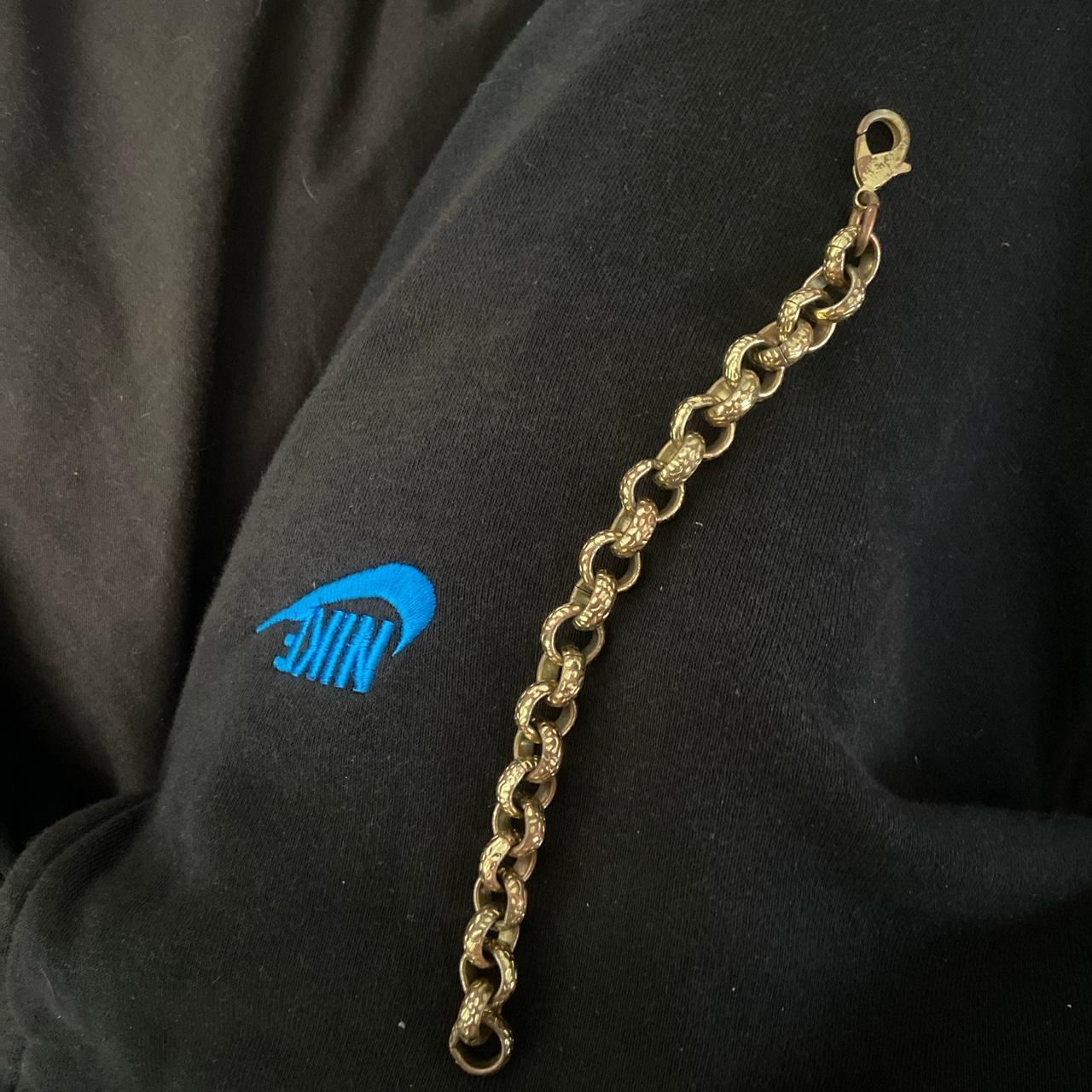 Gold plated belcher bracelet Depop