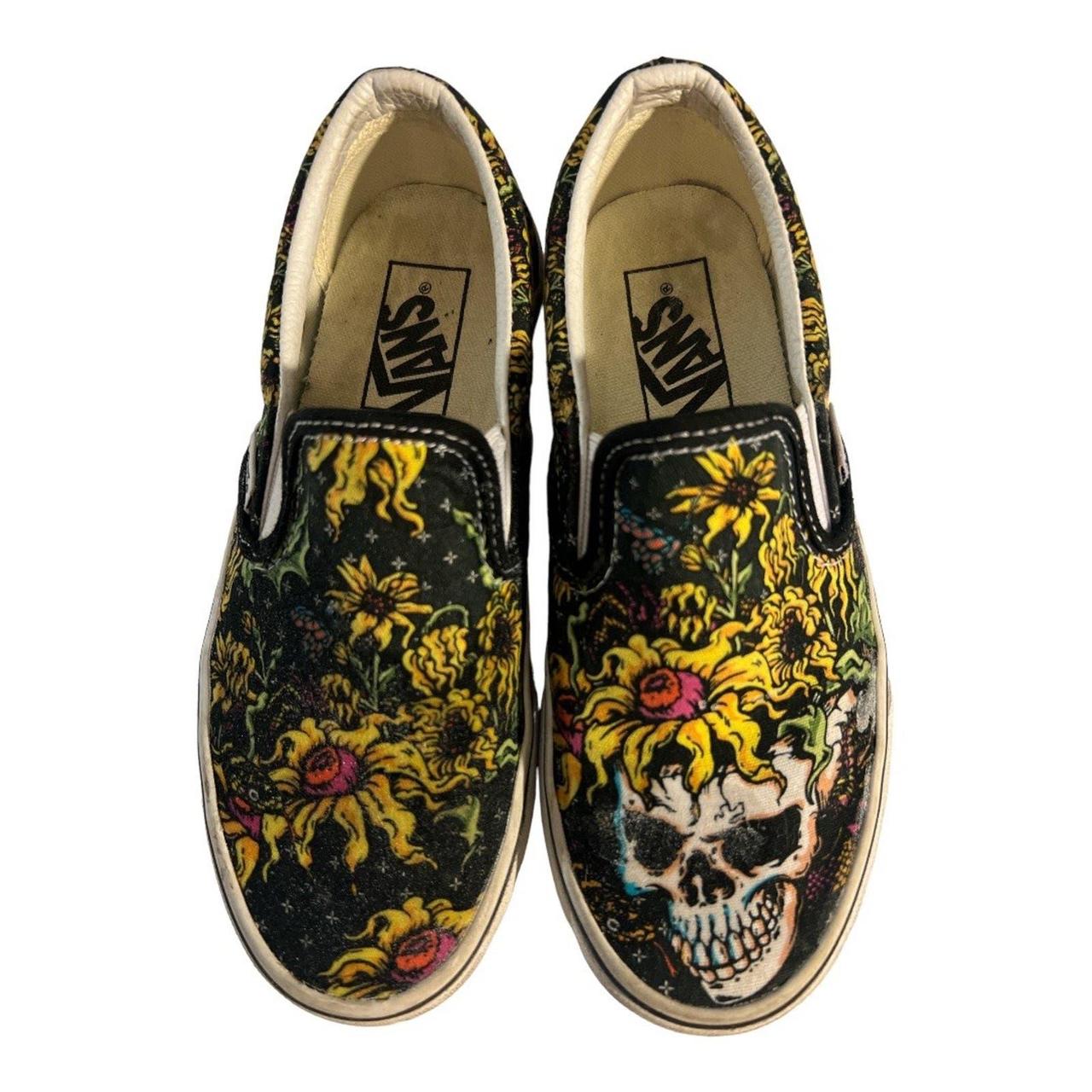 Sunflower vans slip on online