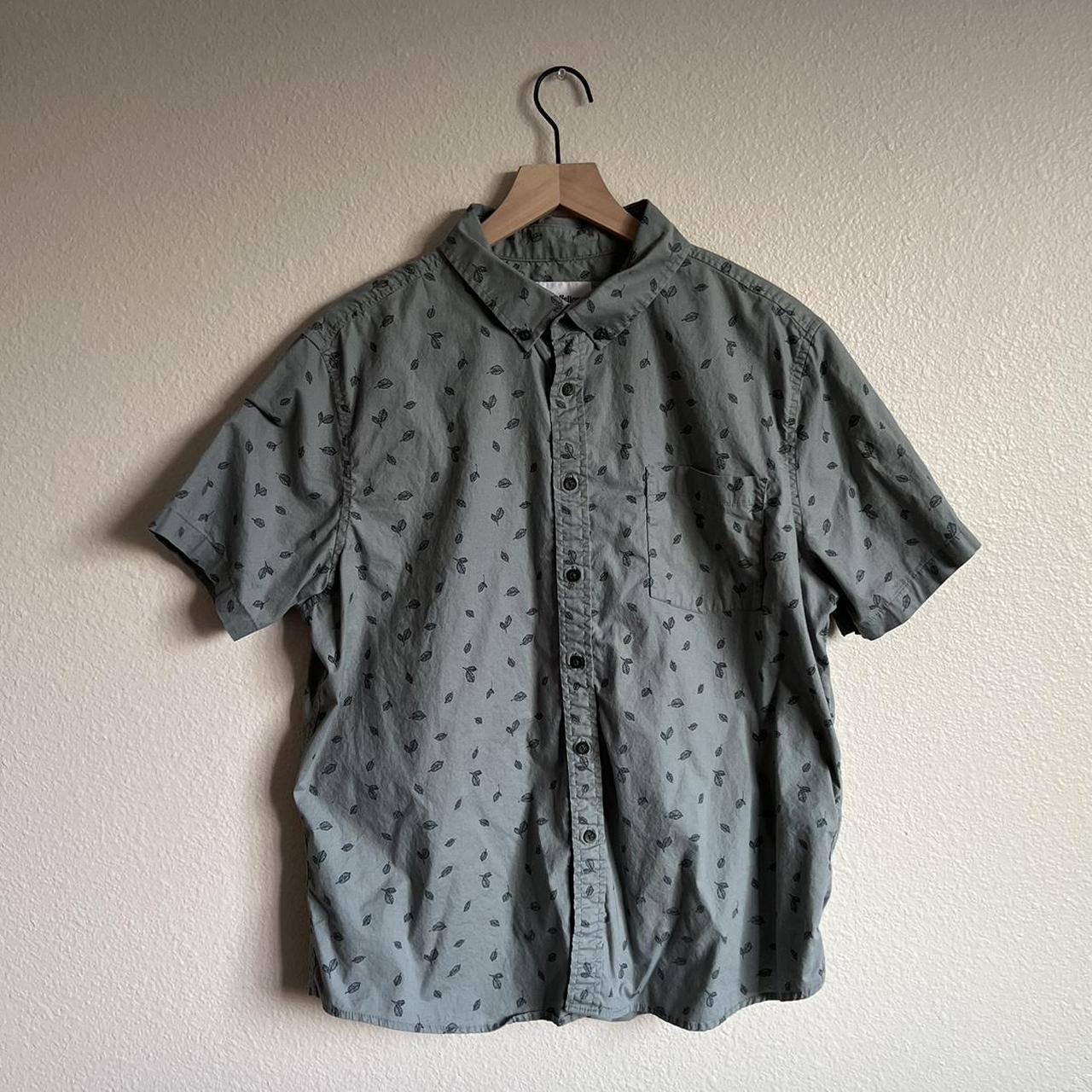 Goodfellow & Co. Men's Green and Black Shirt | Depop