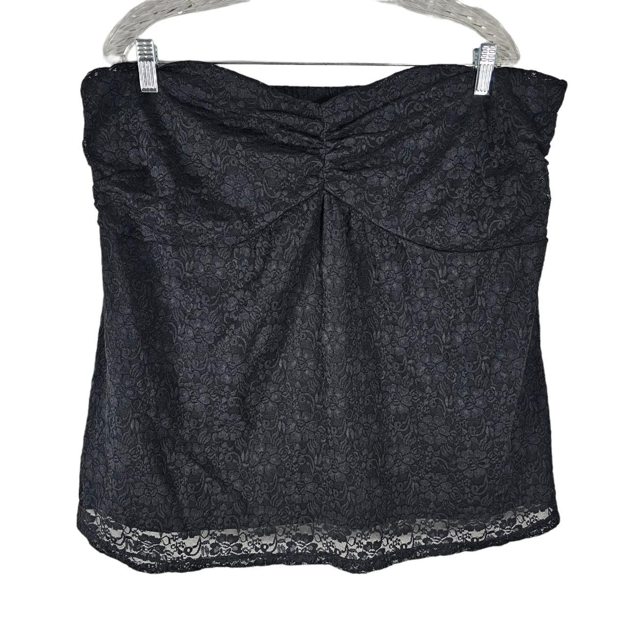 3x Torrid Black Lace Strapless Plus Size Top Torrid... - Depop