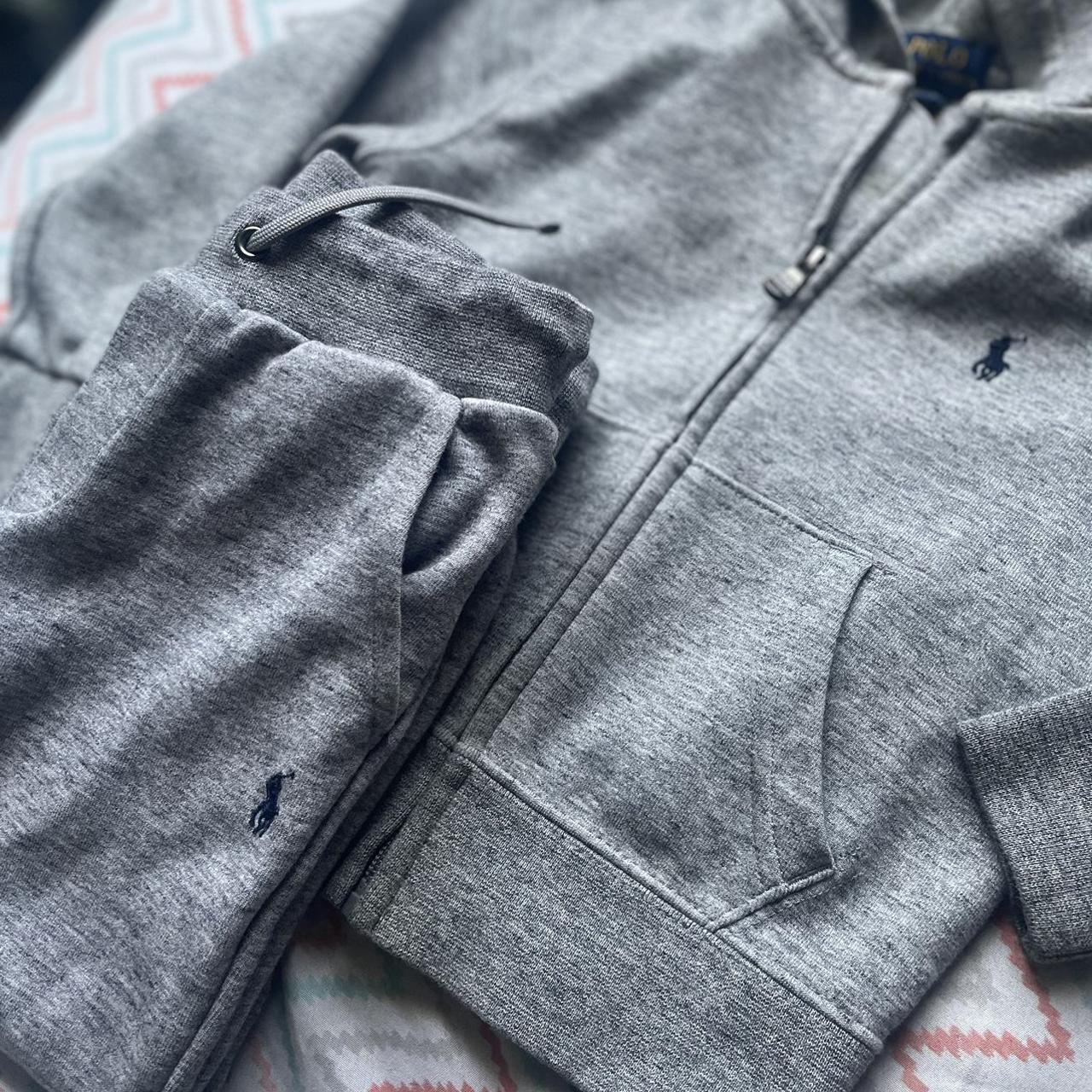 Polo Ralph Lauren Grey Sweatsuit. Boys Jacket Size - Depop