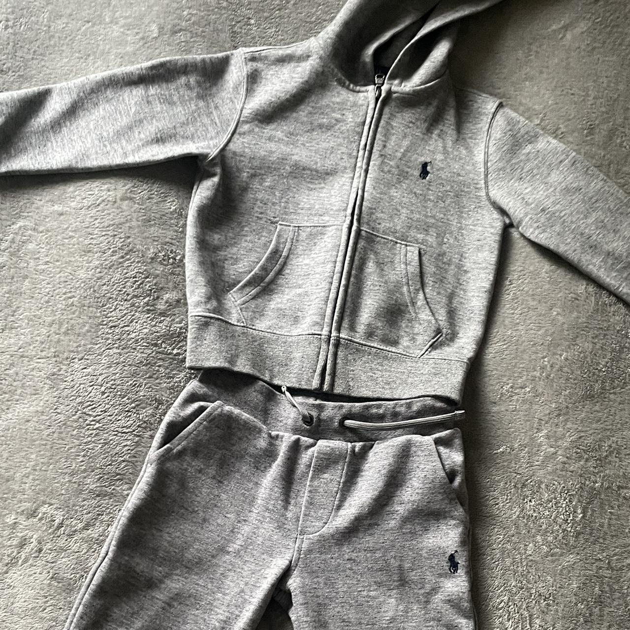 Polo Ralph Lauren Grey Sweatsuit. Boys Jacket Size - Depop