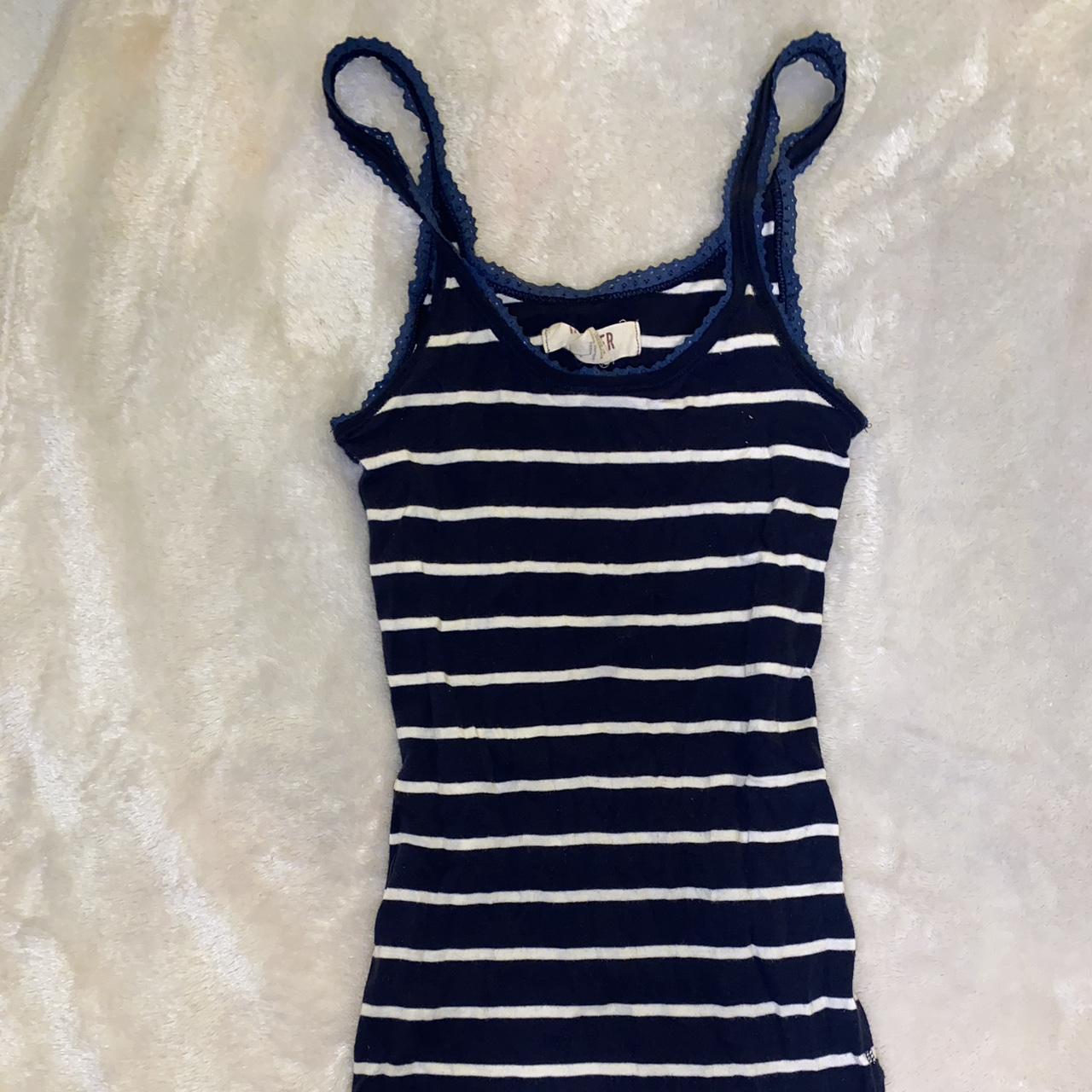 meduim 2000’s hollister striped tank top. Message me... - Depop