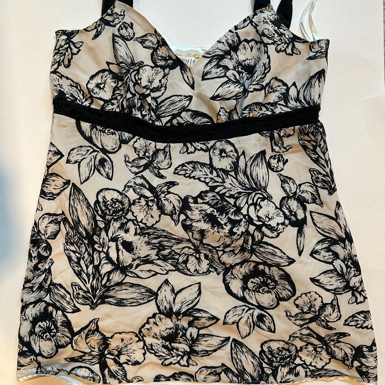 White House Black Market Women's Black and White Shirt (5)