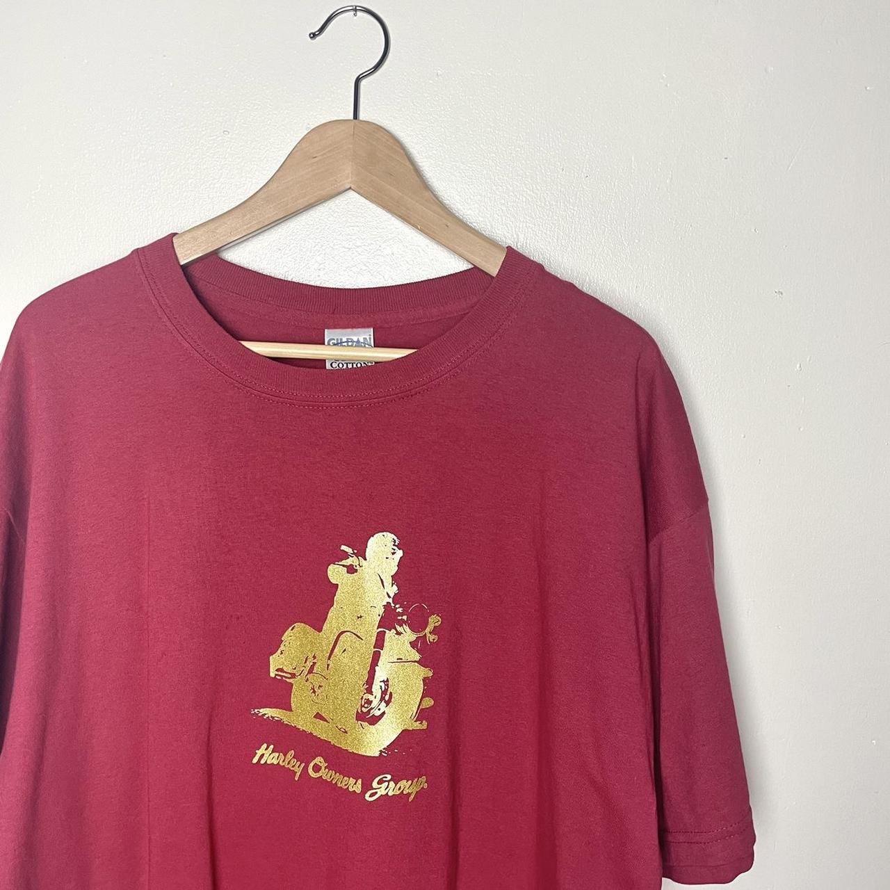 Mens Red And Gold T Shirt Depop