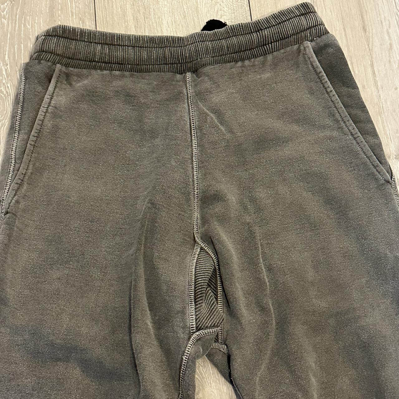 Cole Buxton Washed Grey Sweat Pants Size... - Depop