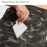 Athleta Mesh Racer Run Short 4” Black Camo Lux - Depop