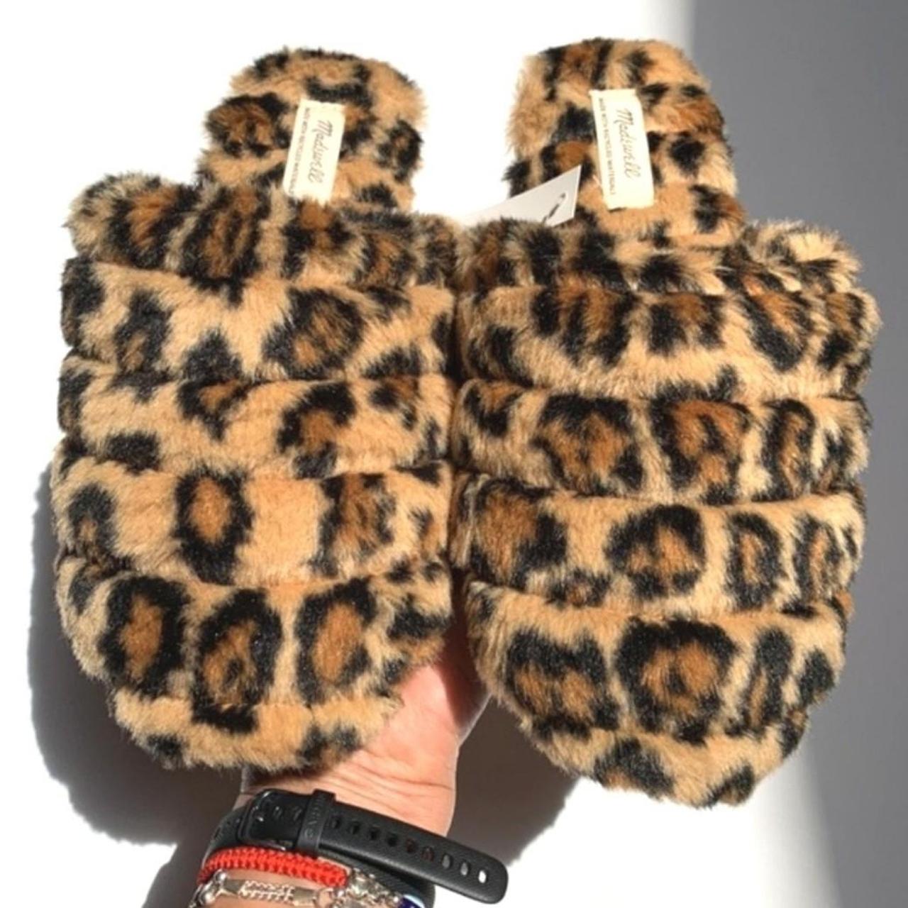 Madewell leopard slippers hot sale