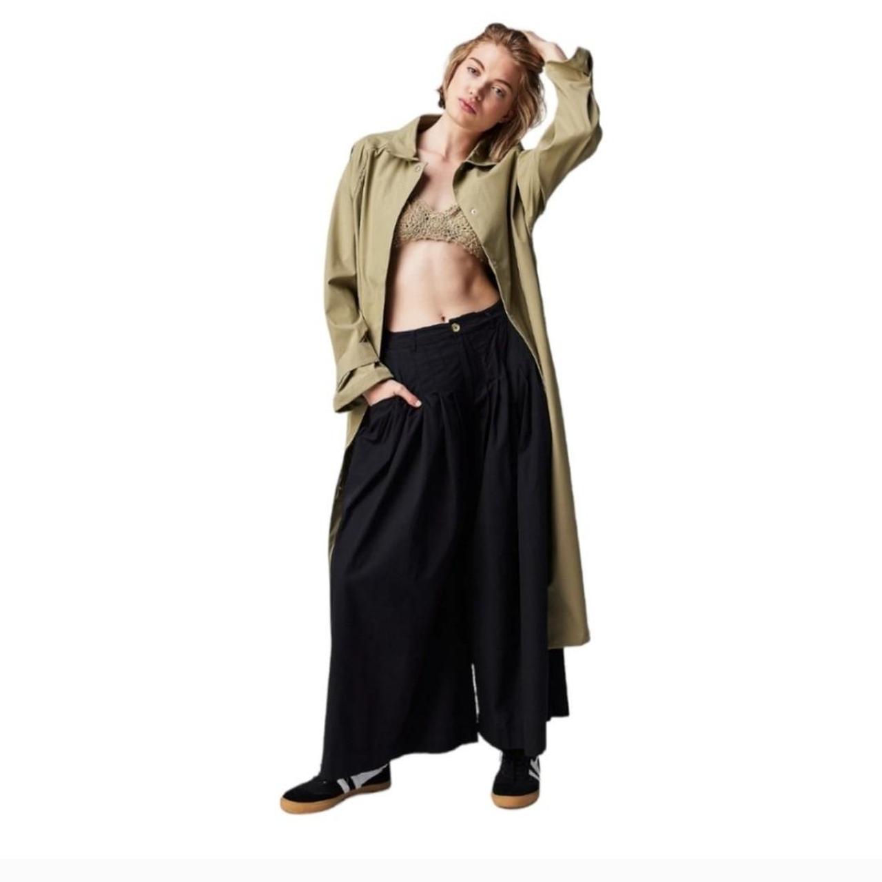 Free People Cassia Pleated Pants Trousers New, | Depop
