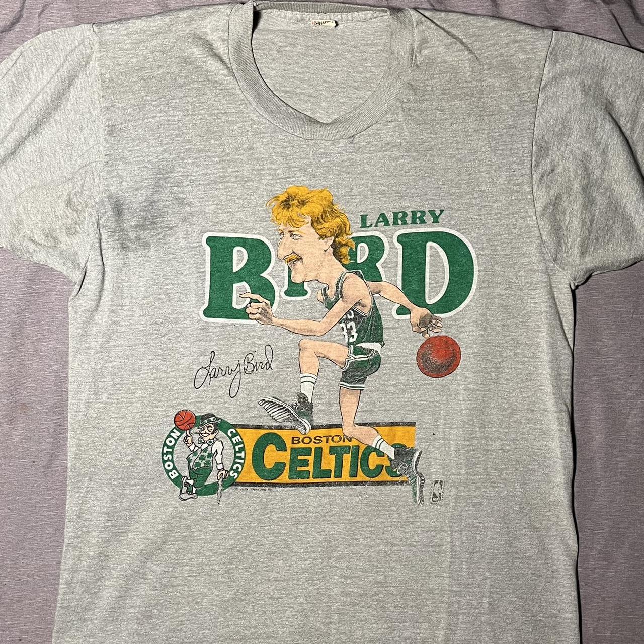 Vintage Larry Bird caricature Single