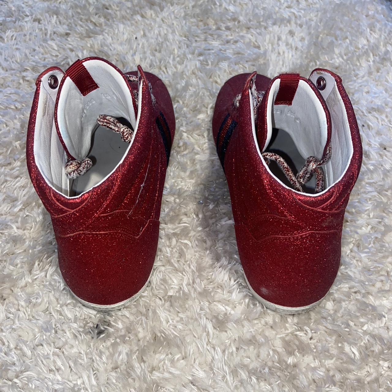 Red glitter gucci shoes online