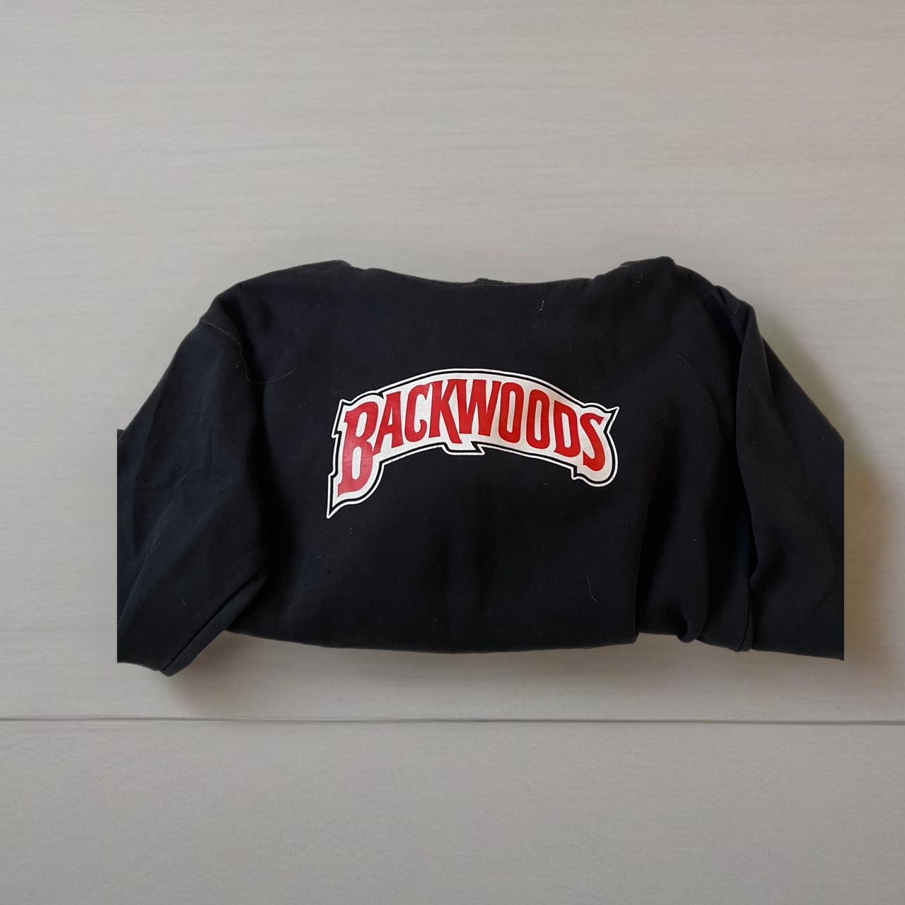 Backwoods Logo Hoodie Black Size XL Stay cozy