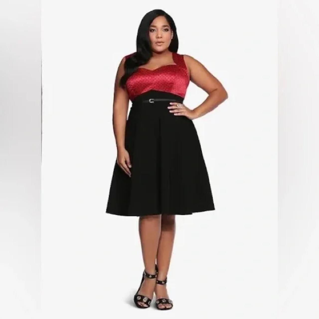 Torrid black and outlet red dress