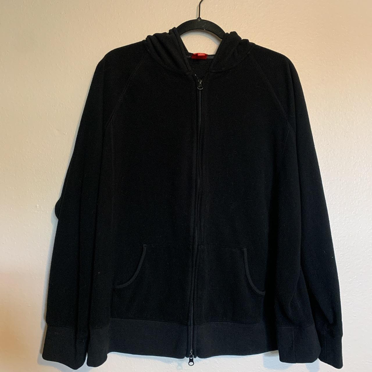 Mossimo dual zipper black hoodie size 2xl Two... - Depop