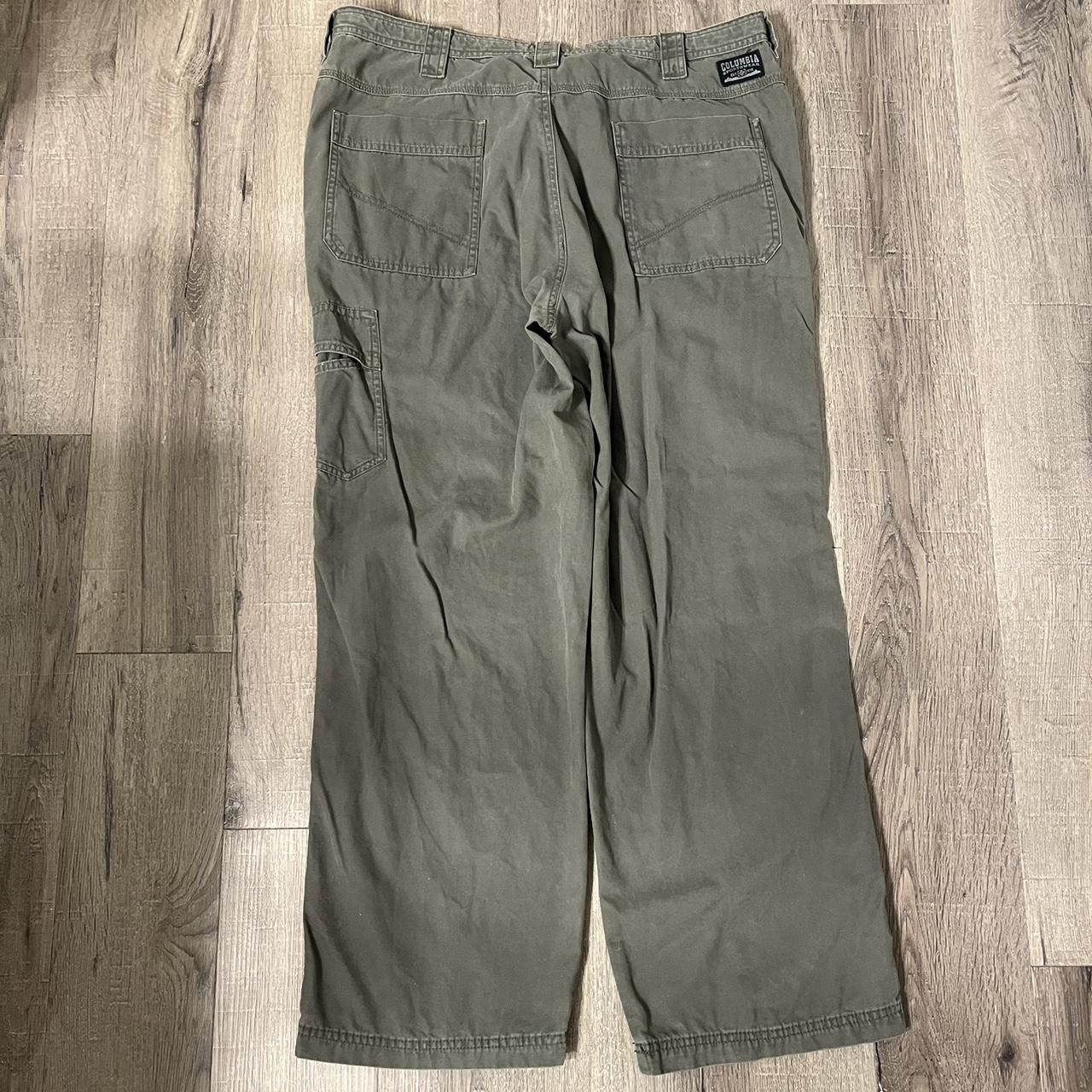 Columbia green cargo pants. Really nice color. 40W... - Depop