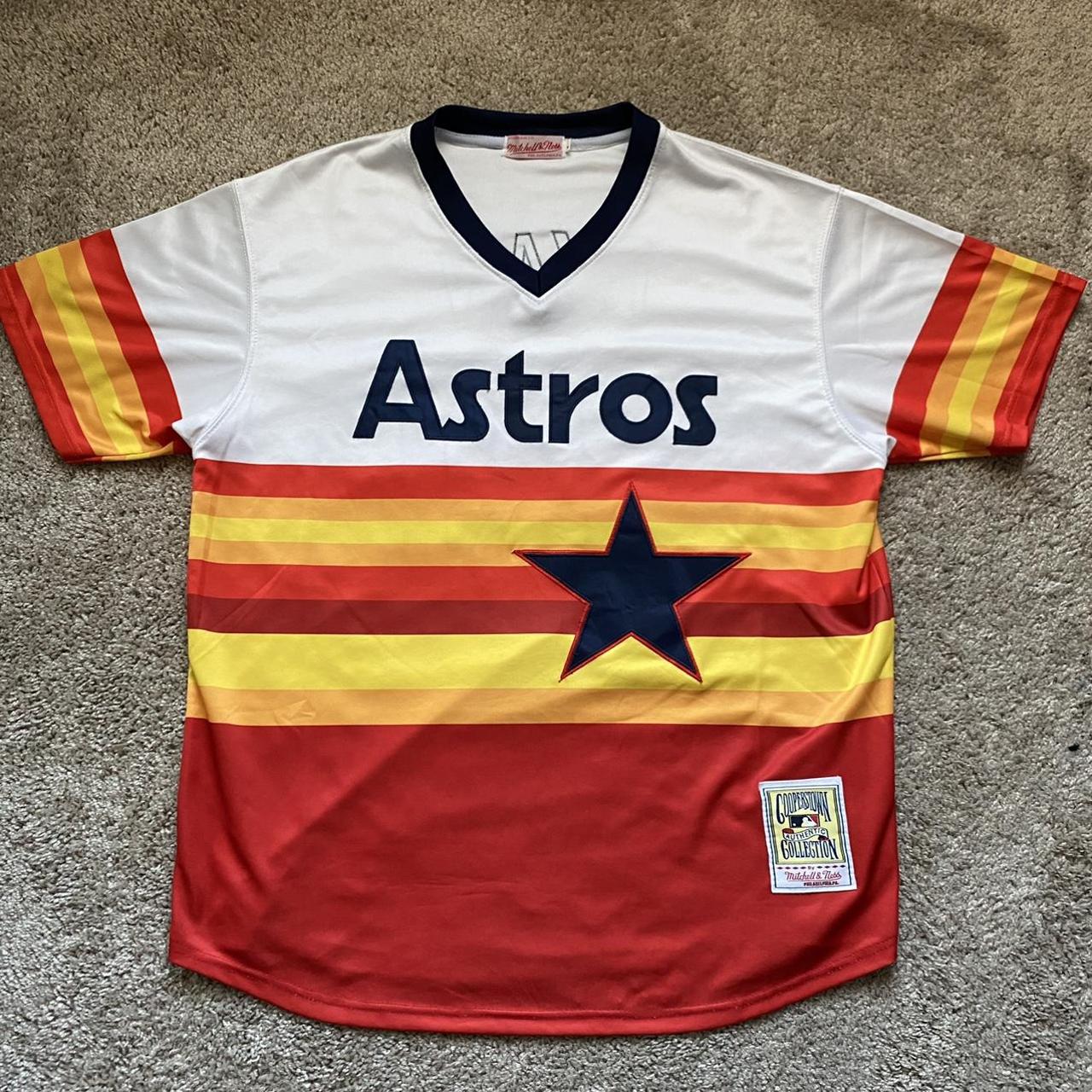 Vintage Mitchell and Ness mlb jersey Nolan Ryan - Depop