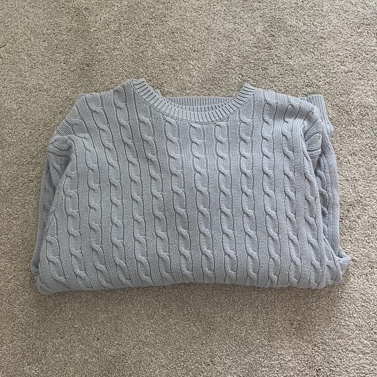 Brianna Cotton Cable Knit Brandy Melville Sweater,... - Depop