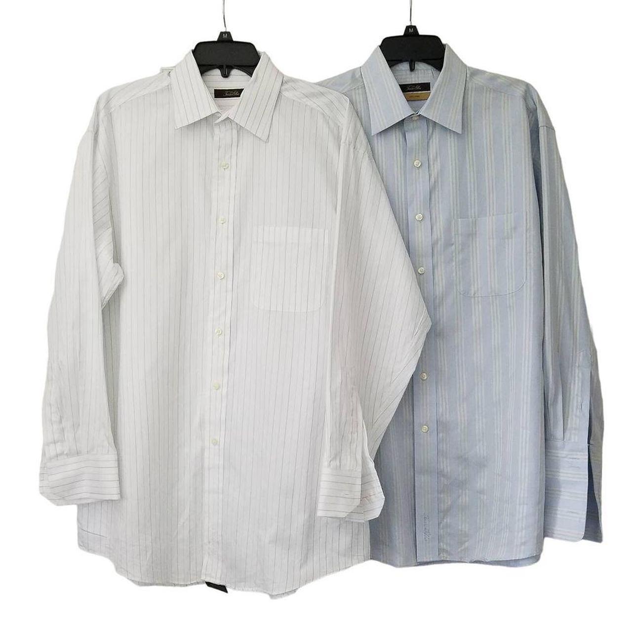 Lot of 2 Tasso Elba Dress Shirts Mens Large 16-32/33... - Depop