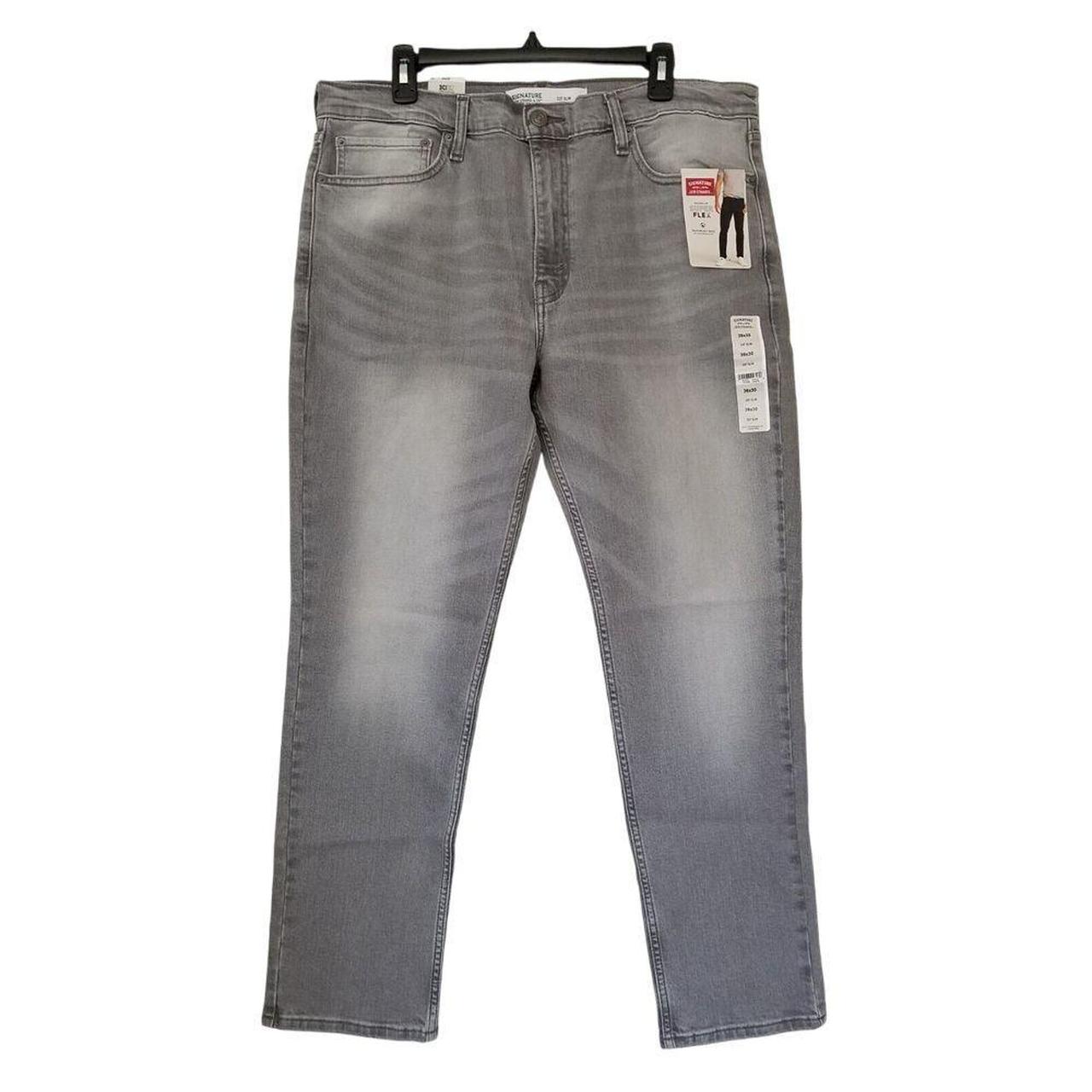 Signature Levi Straus S37 Slim Jeans Super Flex Gray