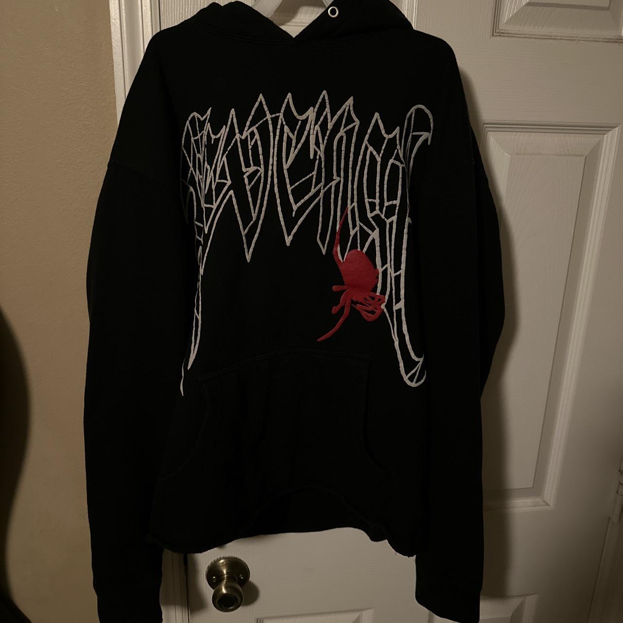 Revenge hoodie cheap black and white