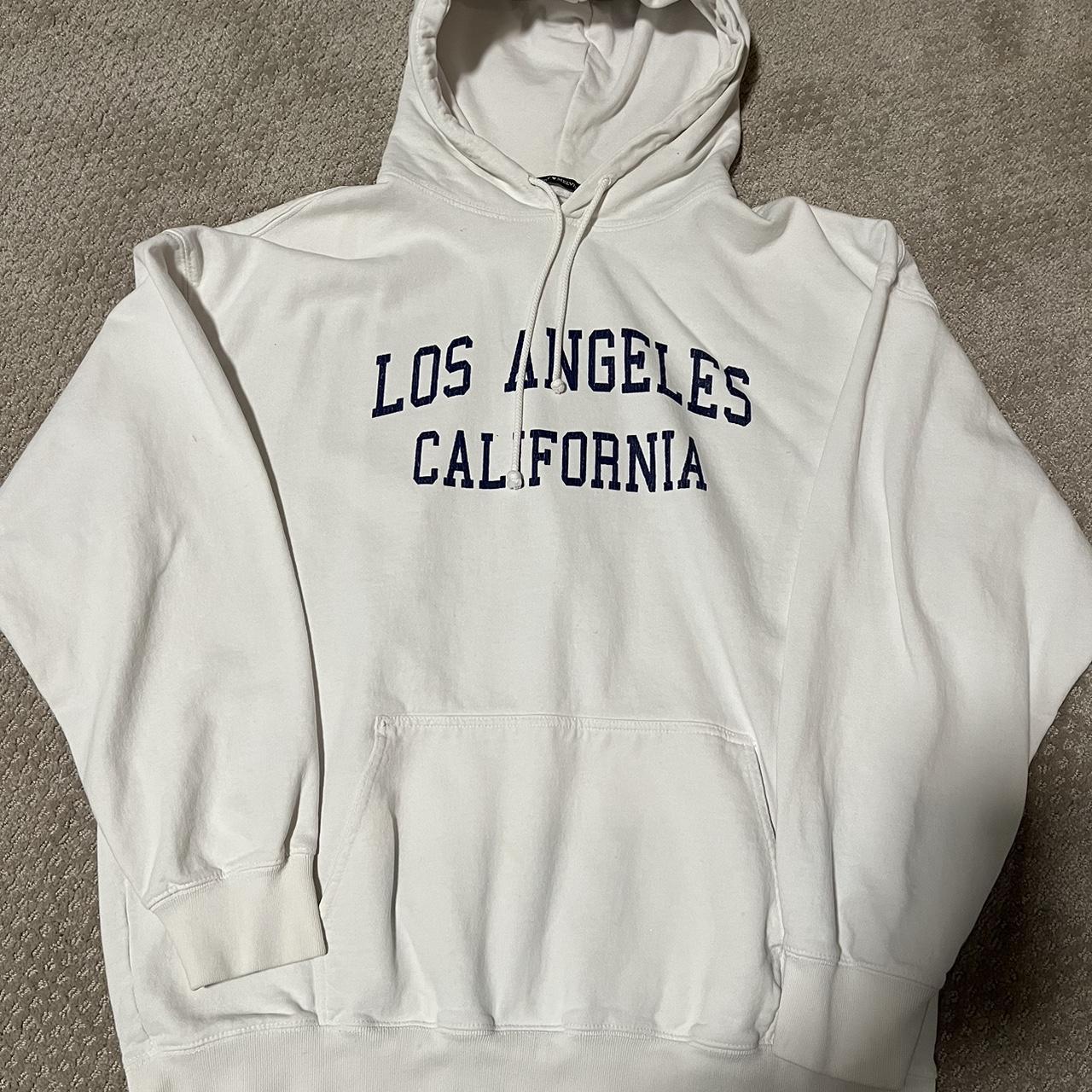 Brandy Melville Los Angeles Hoodie Oversized... Depop