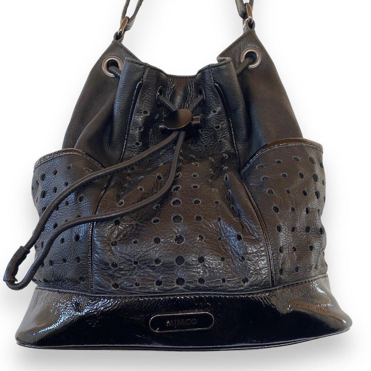 Buy Mimco comforting Black Leather Bucket