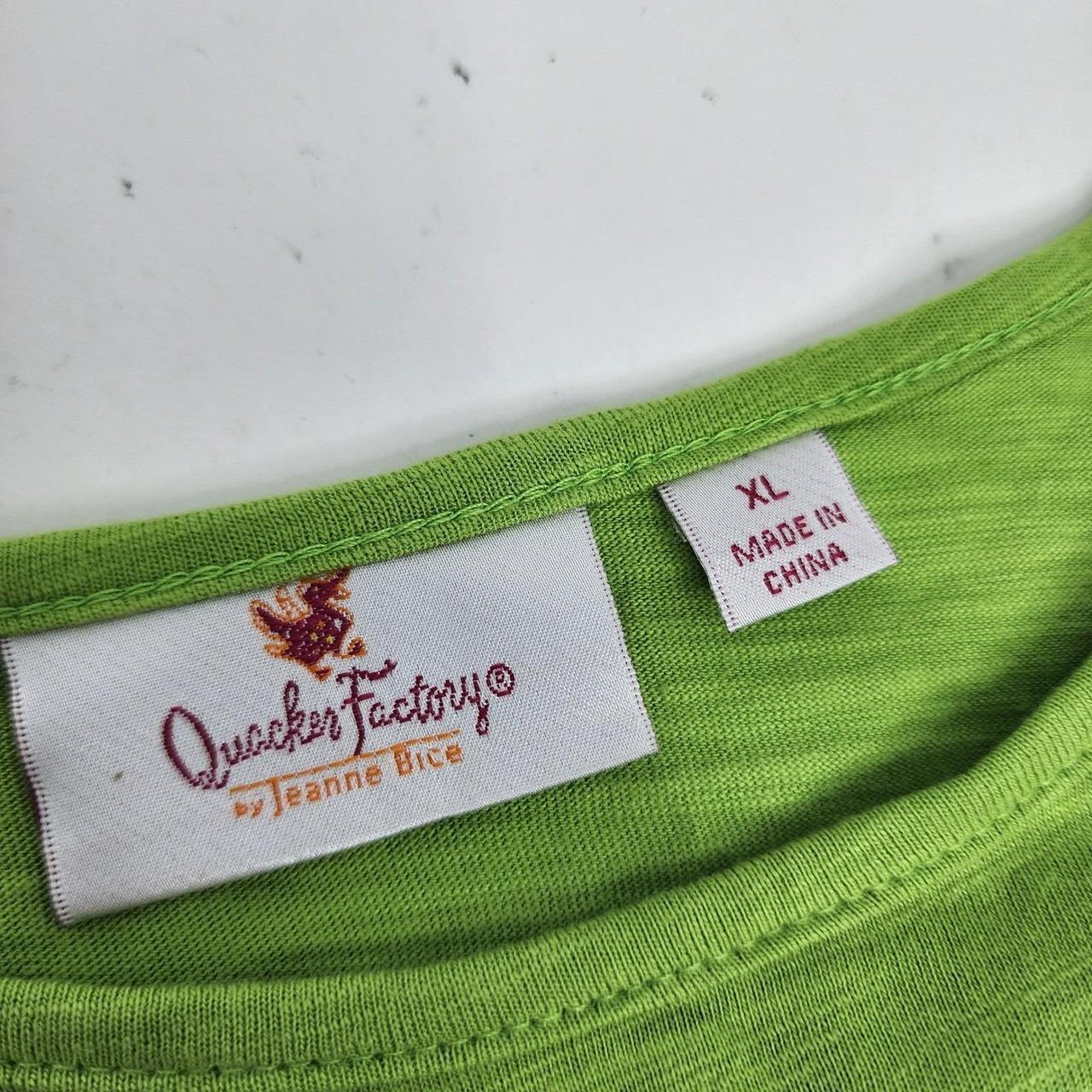 Quacker Factory Women's Top - Green - XL – Quacke… - image 5
