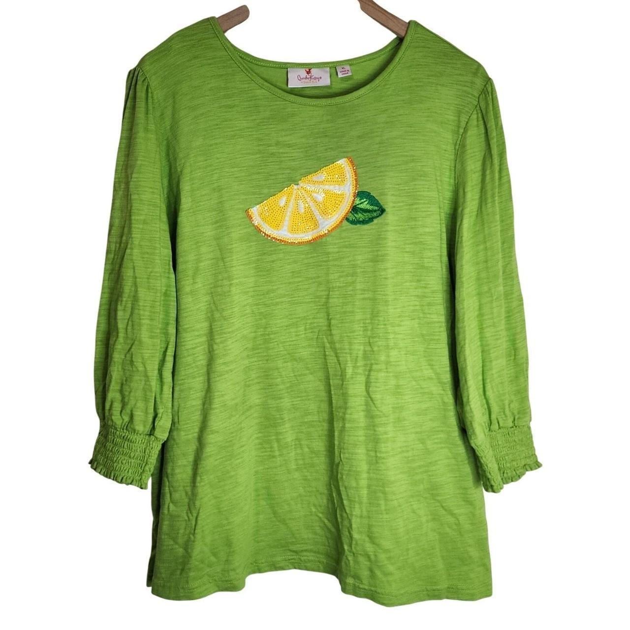 Quacker Factory Women's Top - Green - XL – Quacke… - image 1