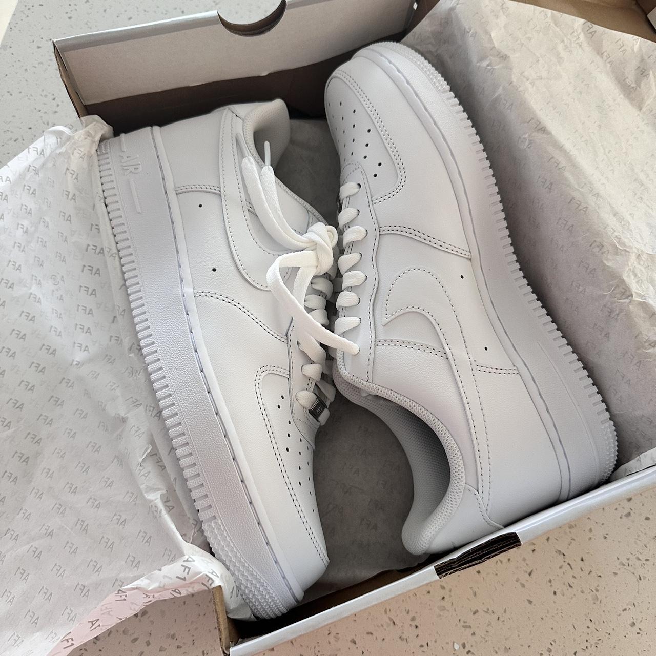 White low Nike air forces Size 10.5 Brand new never... - Depop