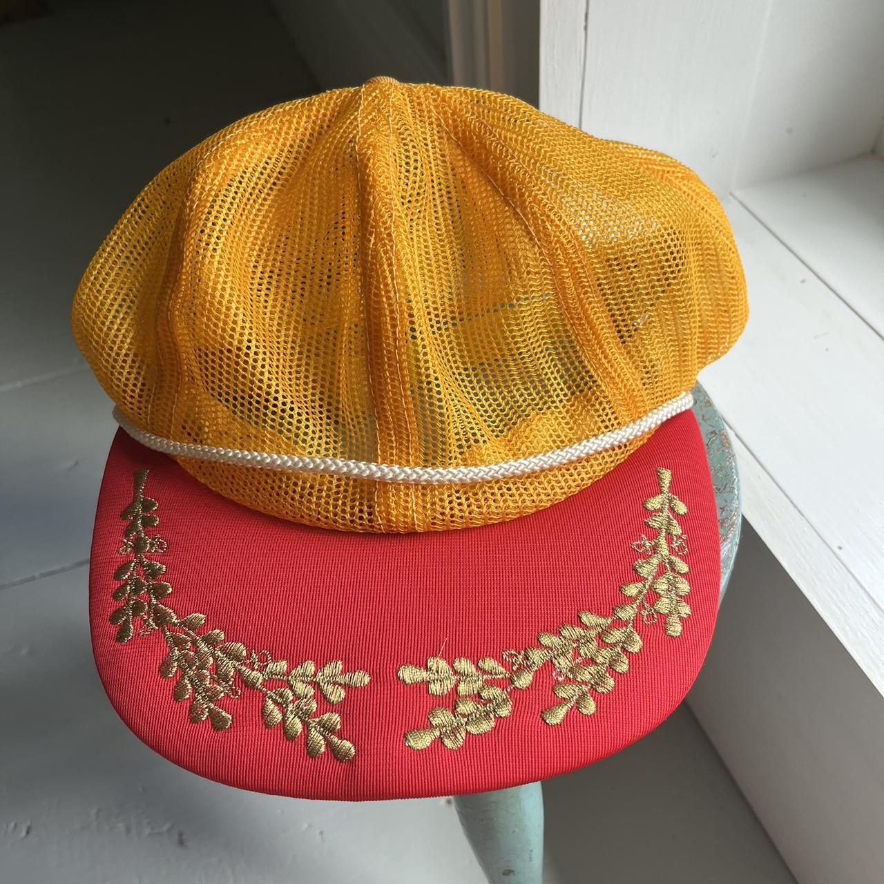 Vintage Men's Caps - Yellow